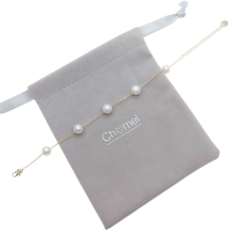 Freshwater Pearl Chain Bracelet - CHOMEL
