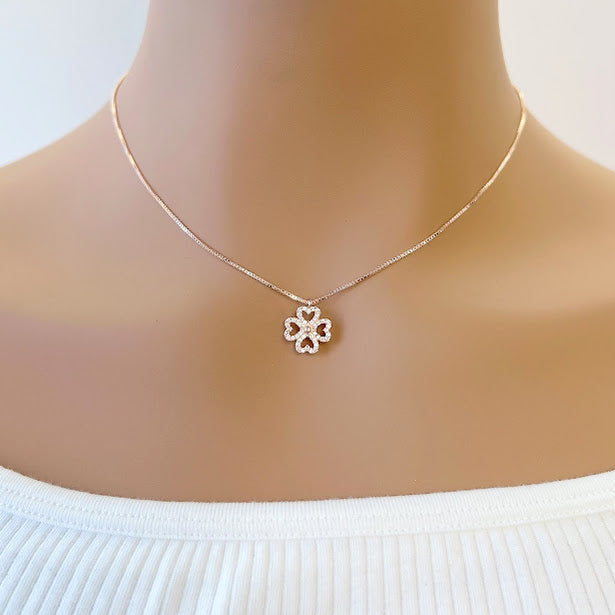 Heart Cubic Zirconia Necklace - CHOMEL