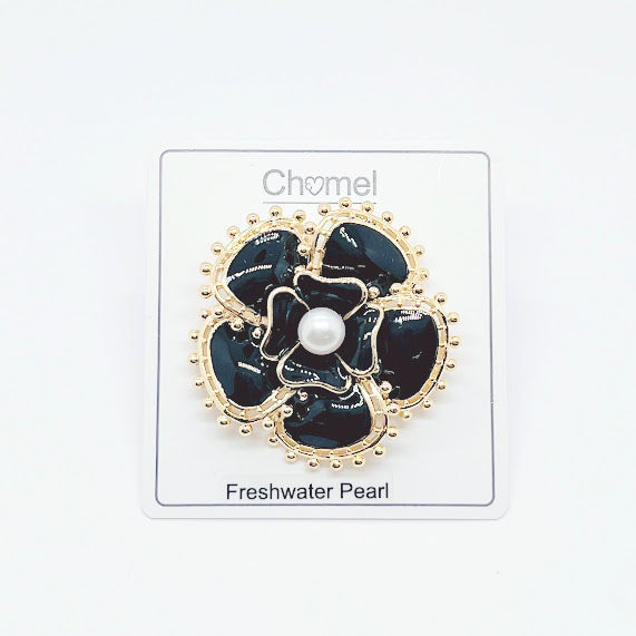 Flower Freshwater Pearl Brooch - CHOMEL