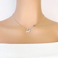 Butterfly Cubic Zirconia Necklace - CHOMEL