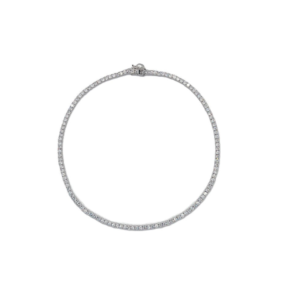3mm Cubic Zirconia Tennis Necklace - CHOMEL