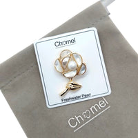 Flower Freshwater Pearl Brooch - CHOMEL