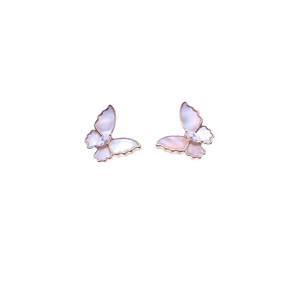 Butterfly Mother of Pearl Earrings - CHOMEL