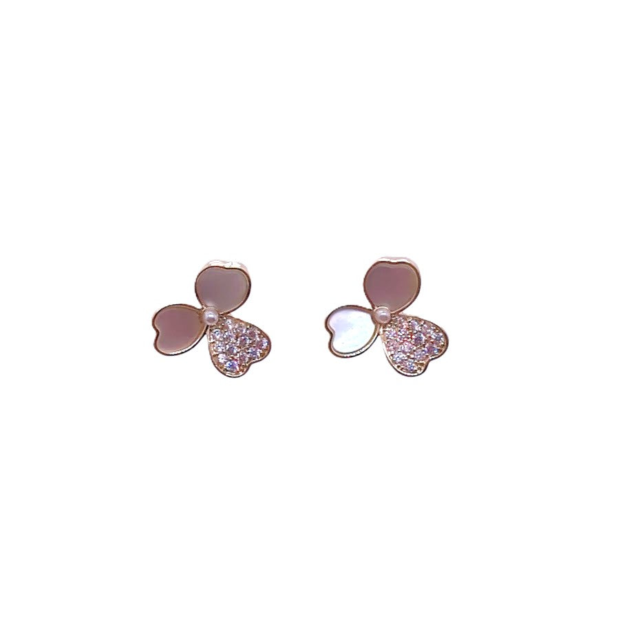 Clover Leaf Mother of Pearl Earrings - CHOMEL