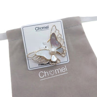 Butterfly Freshwater Pearl Brooch - CHOMEL