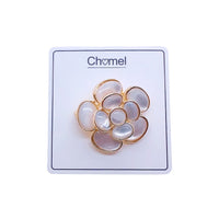 Flower Mother Of Pearl Brooch - CHOMEL