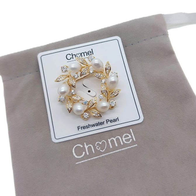 Flower Freshwater Pearl Brooch - CHOMEL