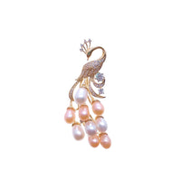 Peacock Freshwater Pearl Brooch - CHOMEL