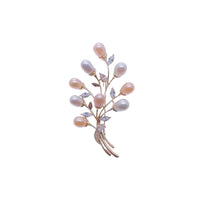 Flower Freshwater Pearl Brooch - CHOMEL
