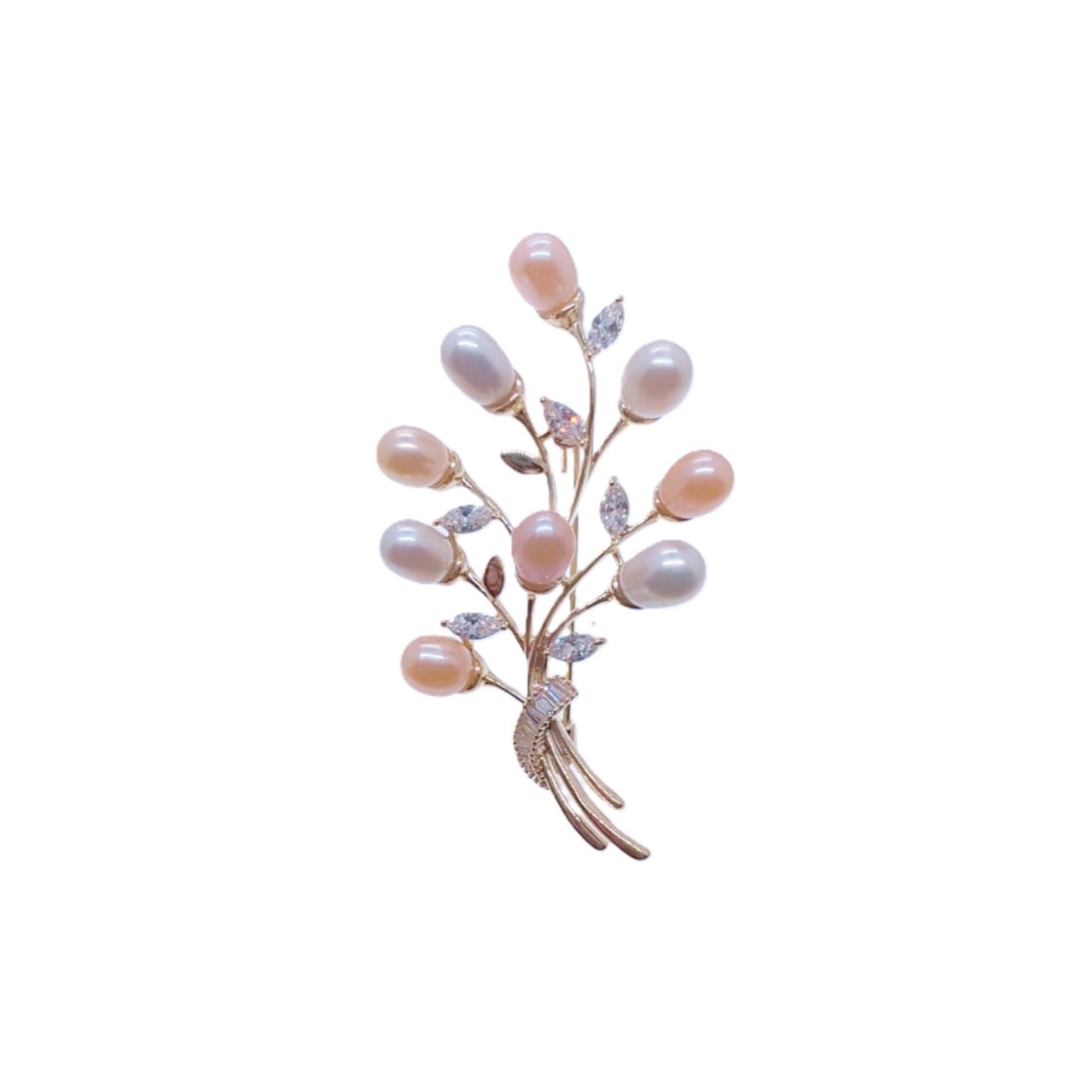 Flower Freshwater Pearl Brooch - CHOMEL
