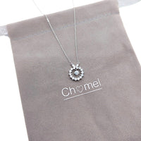 Butterfly Mother of Pearl & Cubic Zirconia Necklace - CHOMEL