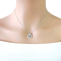 Butterfly Mother of Pearl & Cubic Zirconia Necklace - CHOMEL