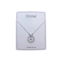 Butterfly Mother of Pearl & Cubic Zirconia Necklace - CHOMEL
