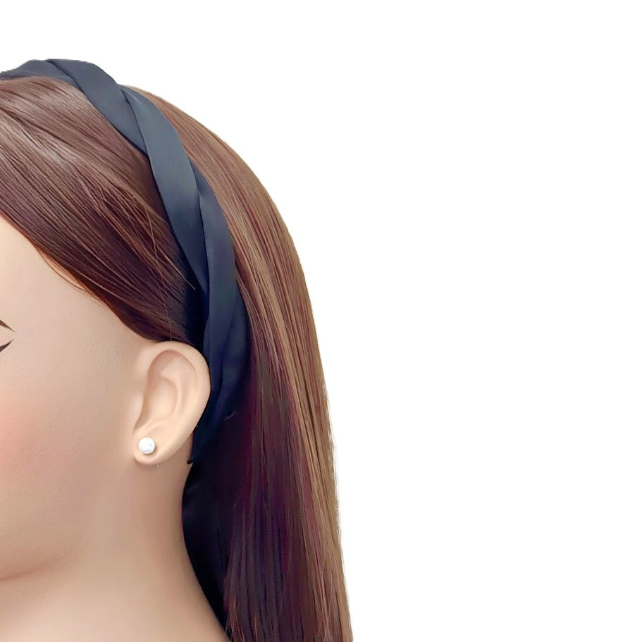 Satin Braided Hairband - CHOMEL