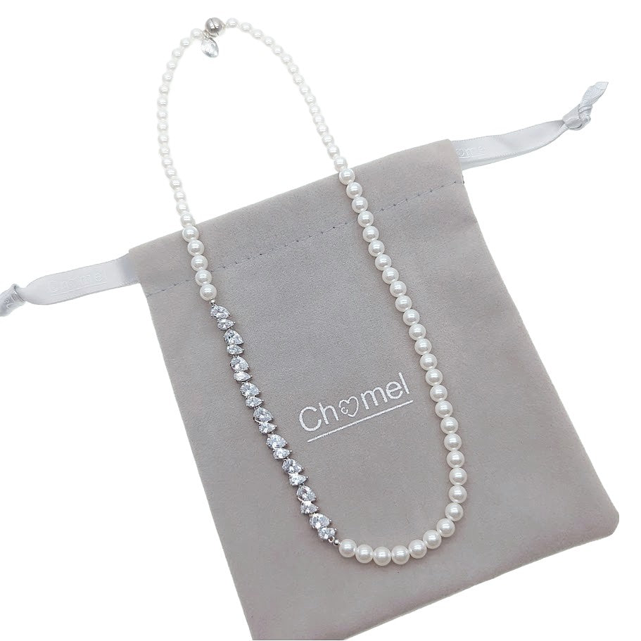 Simulated Pearl Necklace - CHOMEL