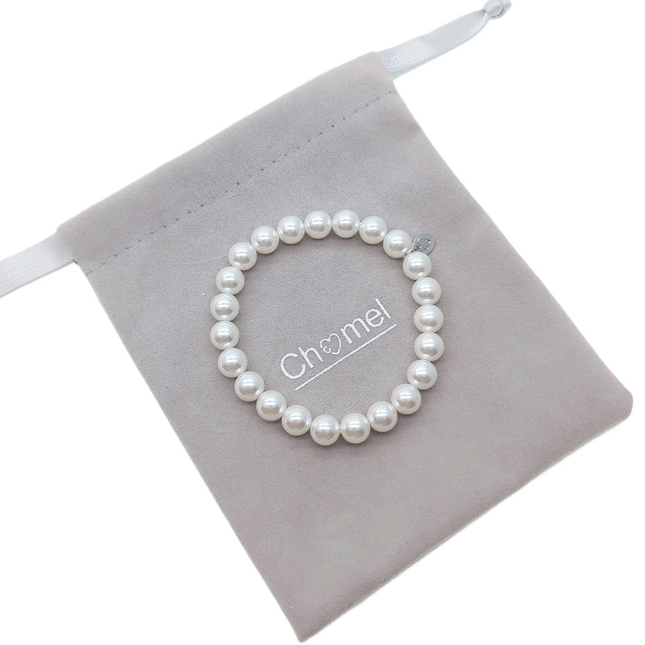 Simulated Pearl Elastic Bracelet - CHOMEL