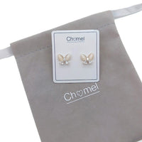 Butterfly Simulated Moonstone Earrings - CHOMEL