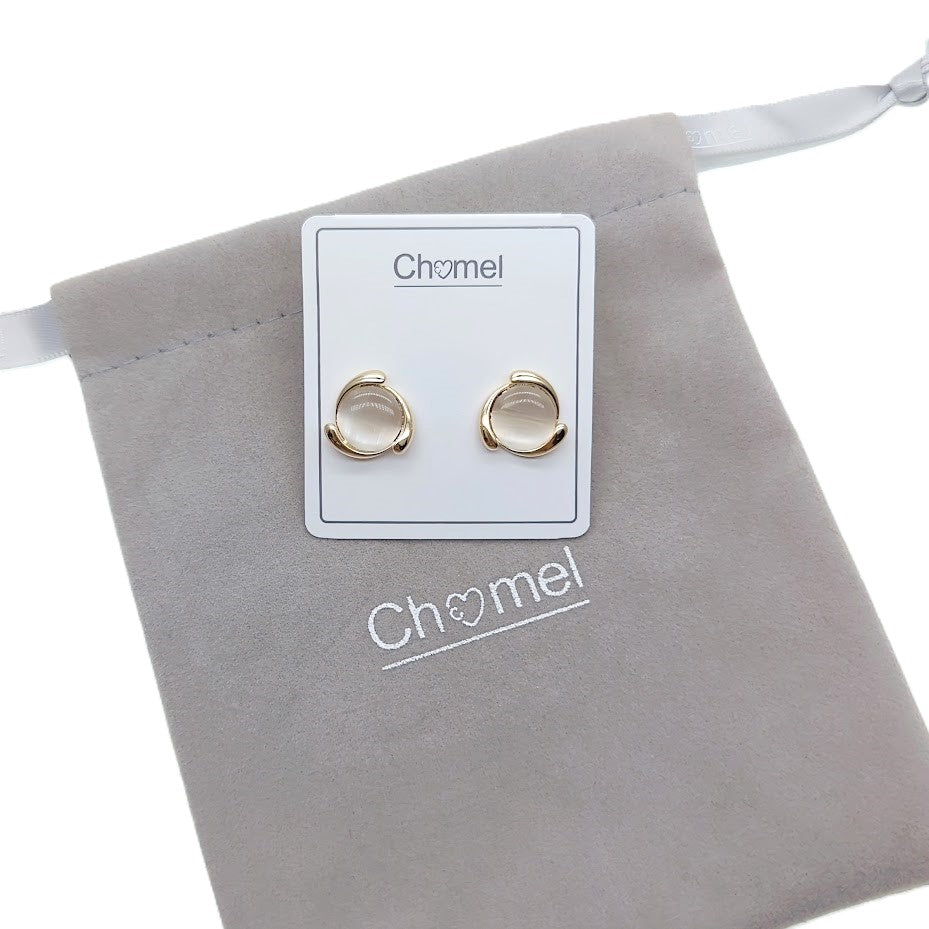 Simulated Moonstone Earrings - CHOMEL