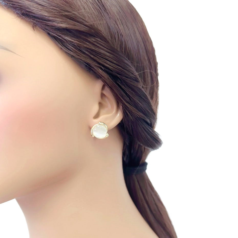 Simulated Moonstone Earrings - CHOMEL