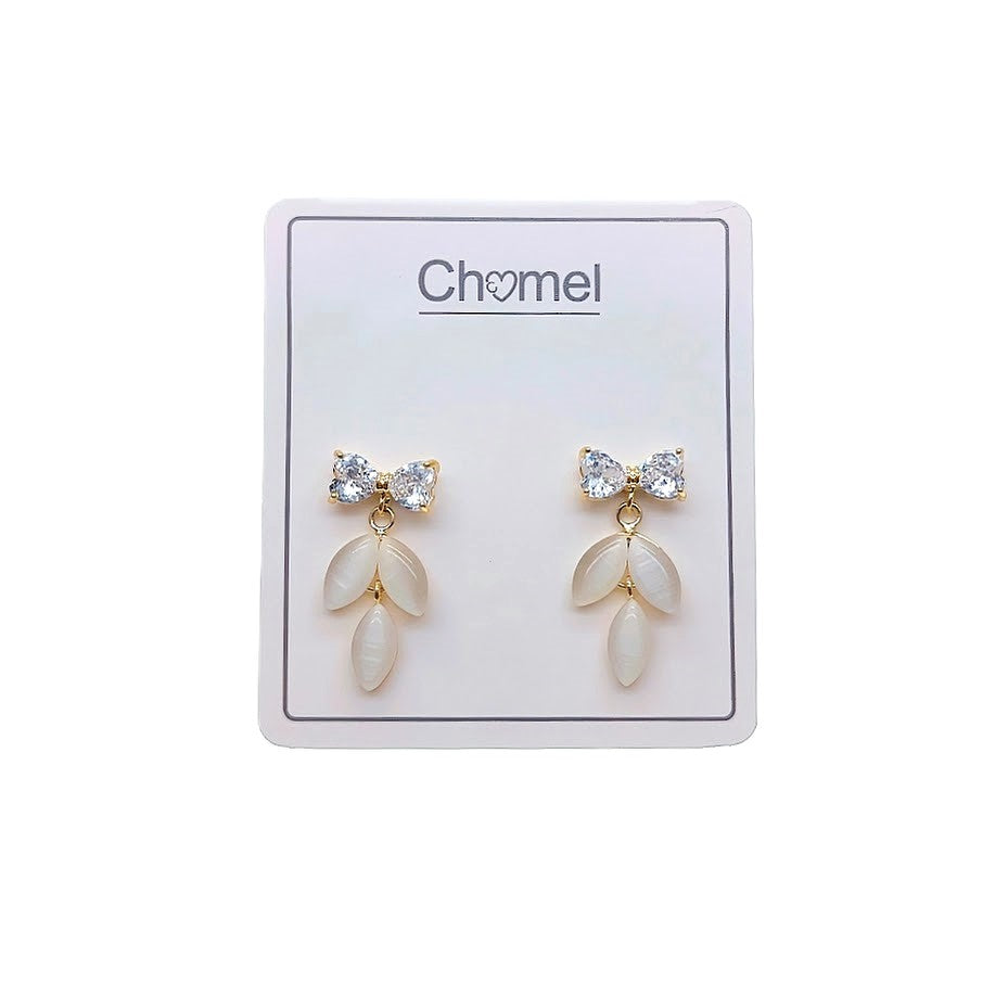 Simulated Moonstone Earrings - CHOMEL
