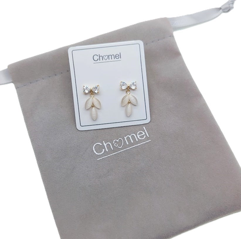 Simulated Moonstone Earrings - CHOMEL