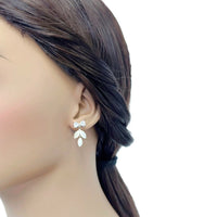 Simulated Moonstone Earrings - CHOMEL