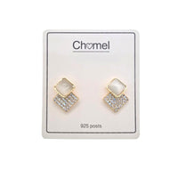 Simulated Moonstone Earrings - CHOMEL