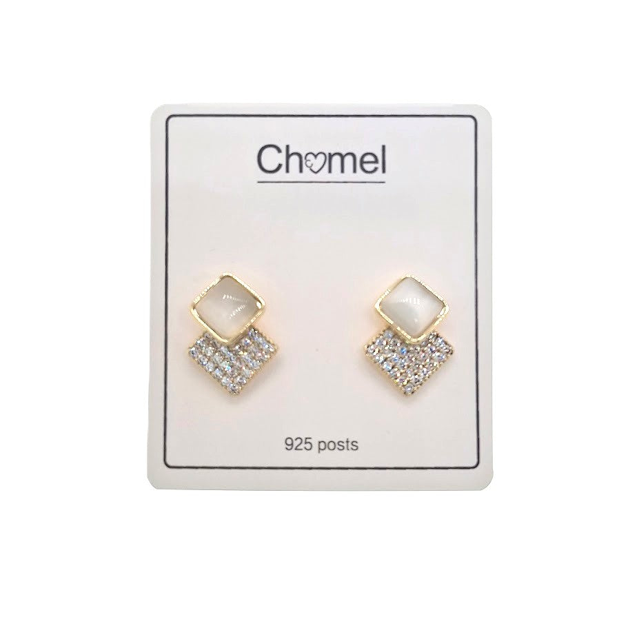 Simulated Moonstone Earrings - CHOMEL