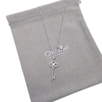 Lock & Key Cubic Zirconia Necklace - CHOMEL