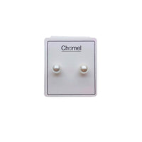 Simulated Pearl 8mm Round Earring - CHOMEL