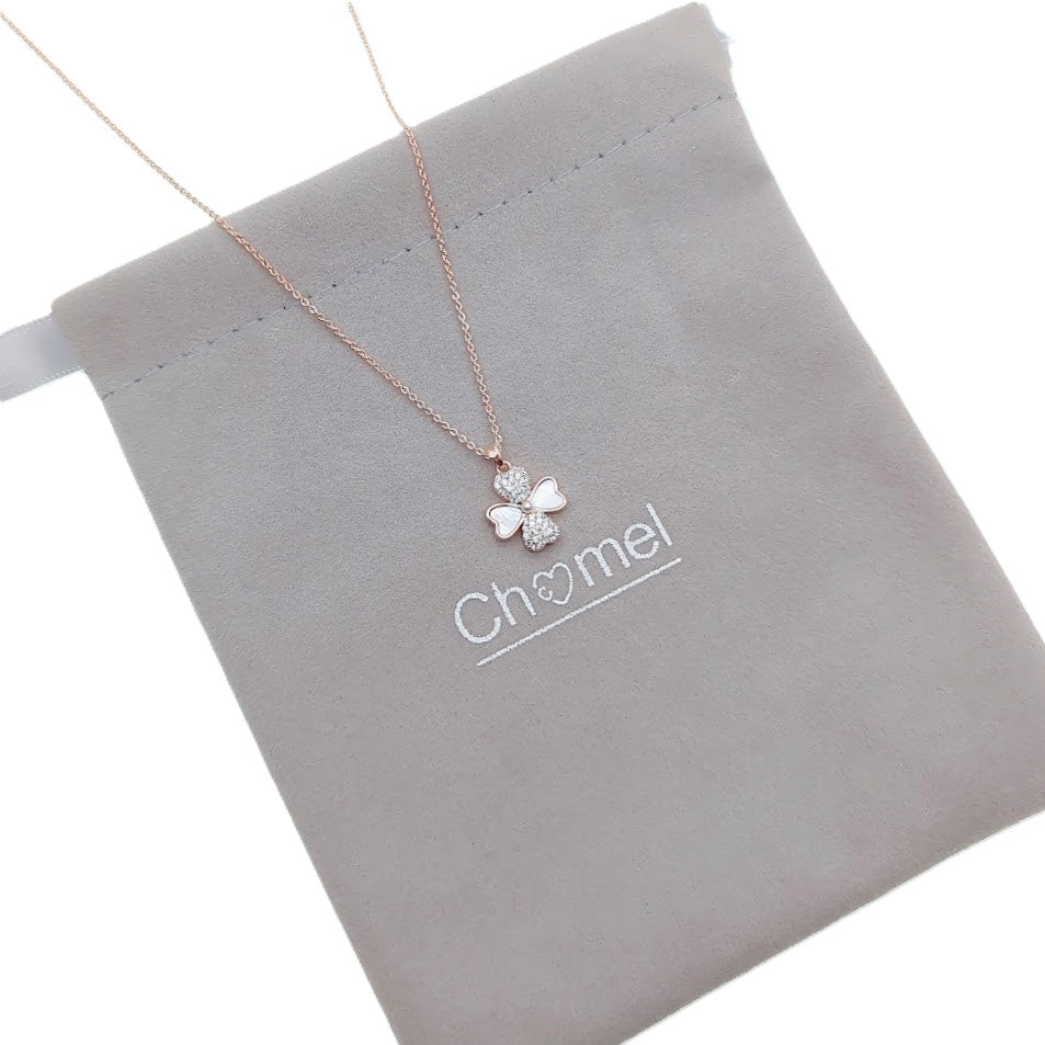Mother of Pearl Clover Necklace - CHOMEL