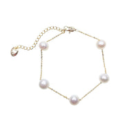 Freshwater Pearl Chain Bracelet - CHOMEL