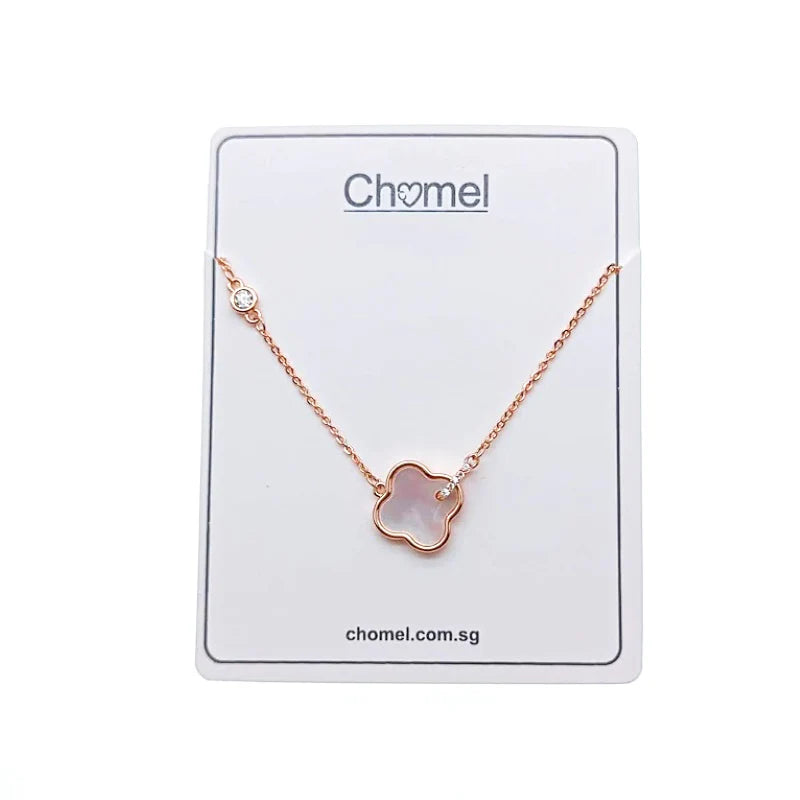 Mother of Pearl  Clover Necklace - CHOMEL