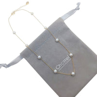 Freshwater Pearl On Chain Necklace - CHOMEL
