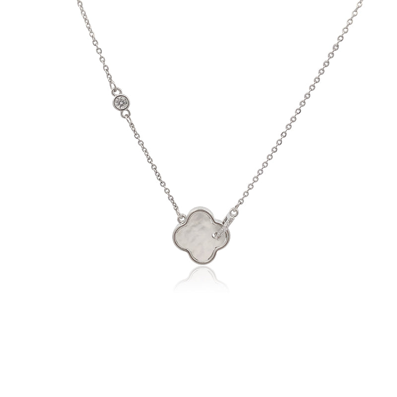 Mother of Pearl  Clover Necklace - CHOMEL