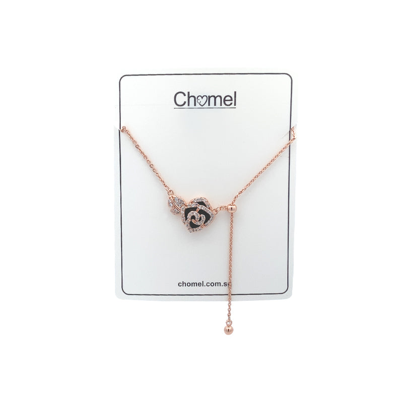Flower Cubic Zirconia Necklace - CHOMEL