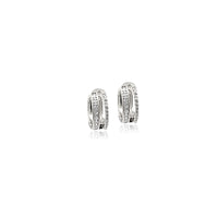 Cubic Zirconia Hoop Earrings - CHOMEL