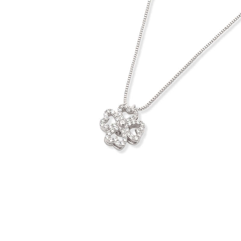 Heart Cubic Zirconia Necklace - CHOMEL