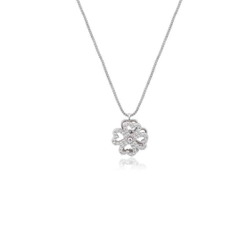 Heart Cubic Zirconia Necklace - CHOMEL