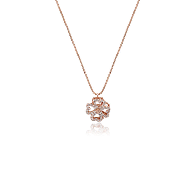 Heart Cubic Zirconia Necklace - CHOMEL