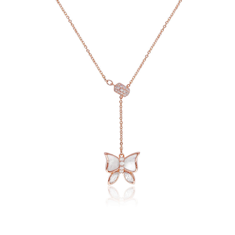 Butterfly Mother of Pearl Necklace – CHOMEL