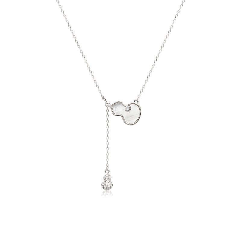 Gourd-Hulu Cubic Zirconia Necklace - Unique Jewelry with Sparkling