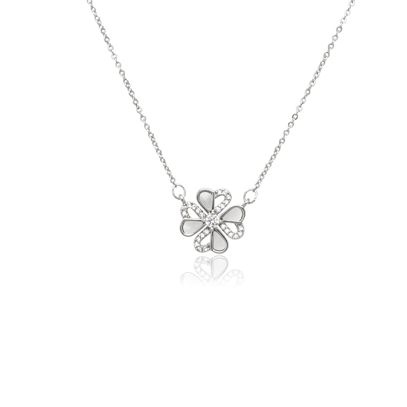 Flower Mother of Pearl Necklace - CHOMEL