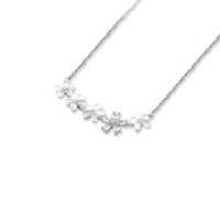 Flower Cubic Zirconia Necklace - CHOMEL