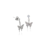 Butterfly Cubic Zirconia Earrings - CHOMEL