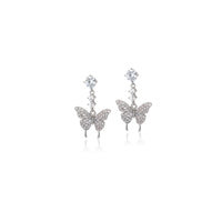 Butterfly Cubic Zirconia Earrings - CHOMEL