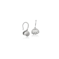 Shell Cubic Zirconia Earrings - CHOMEL