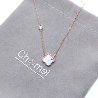Mother of Pearl  Clover Necklace - CHOMEL