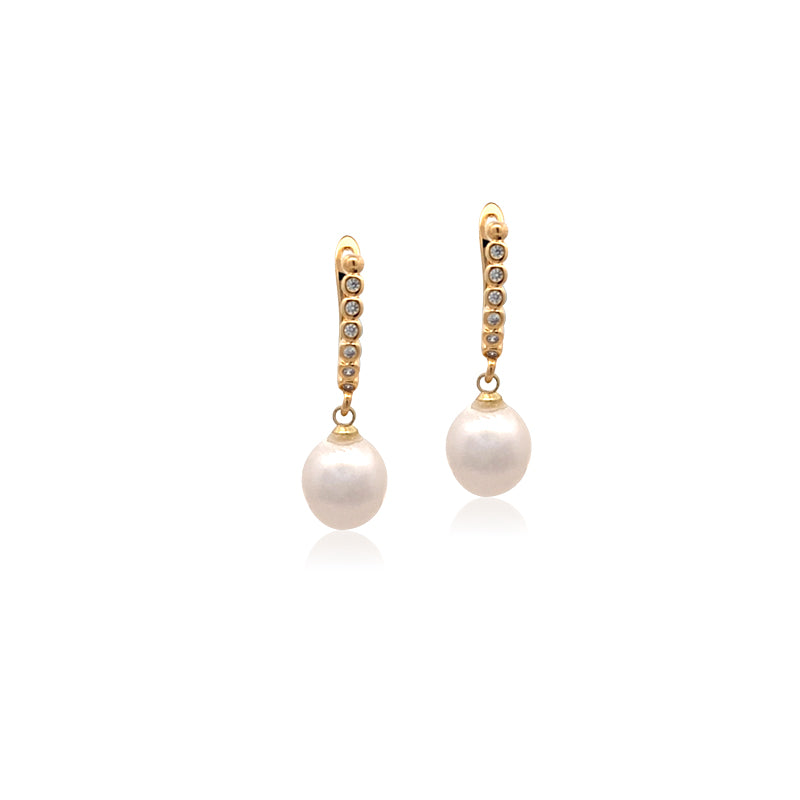 Freshwater Pearl Hoop Earrings – CHOMEL