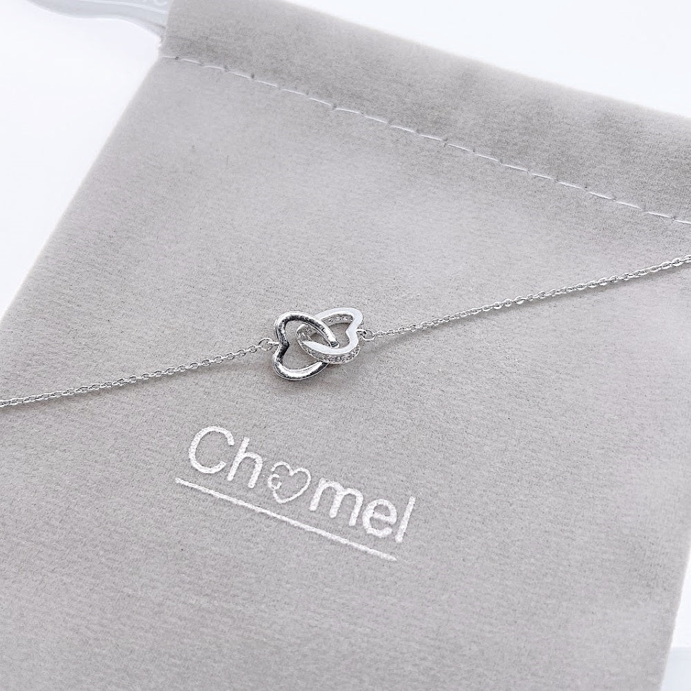 Heart Cubic Zirconia Bracelet - CHOMEL